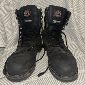 Brahma Mens Iron Tough Steel Toe Work Boots 10XW‎ Thinsulate Black